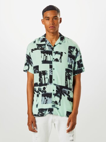 Coupe regular Chemise JACK & JONES en vert : devant