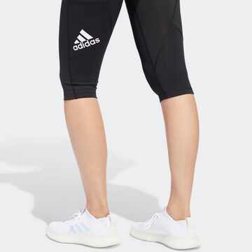 ADIDAS PERFORMANCE Skinny Sporthose in Schwarz