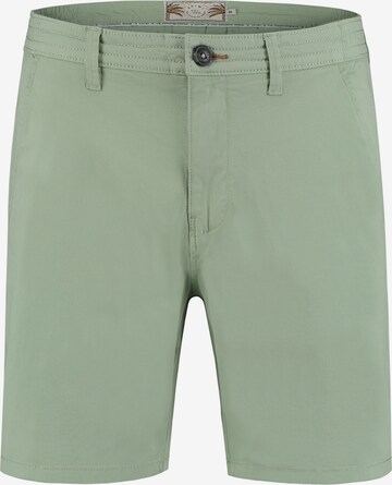 Regular Pantalon chino Shiwi en vert : devant