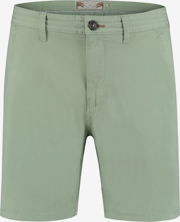 Pantalon chino Shiwi en vert : devant