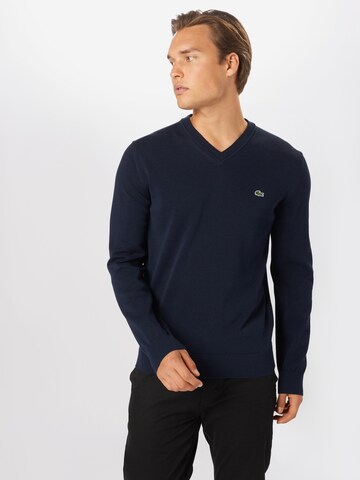 Coupe regular Pull-over LACOSTE en bleu : devant