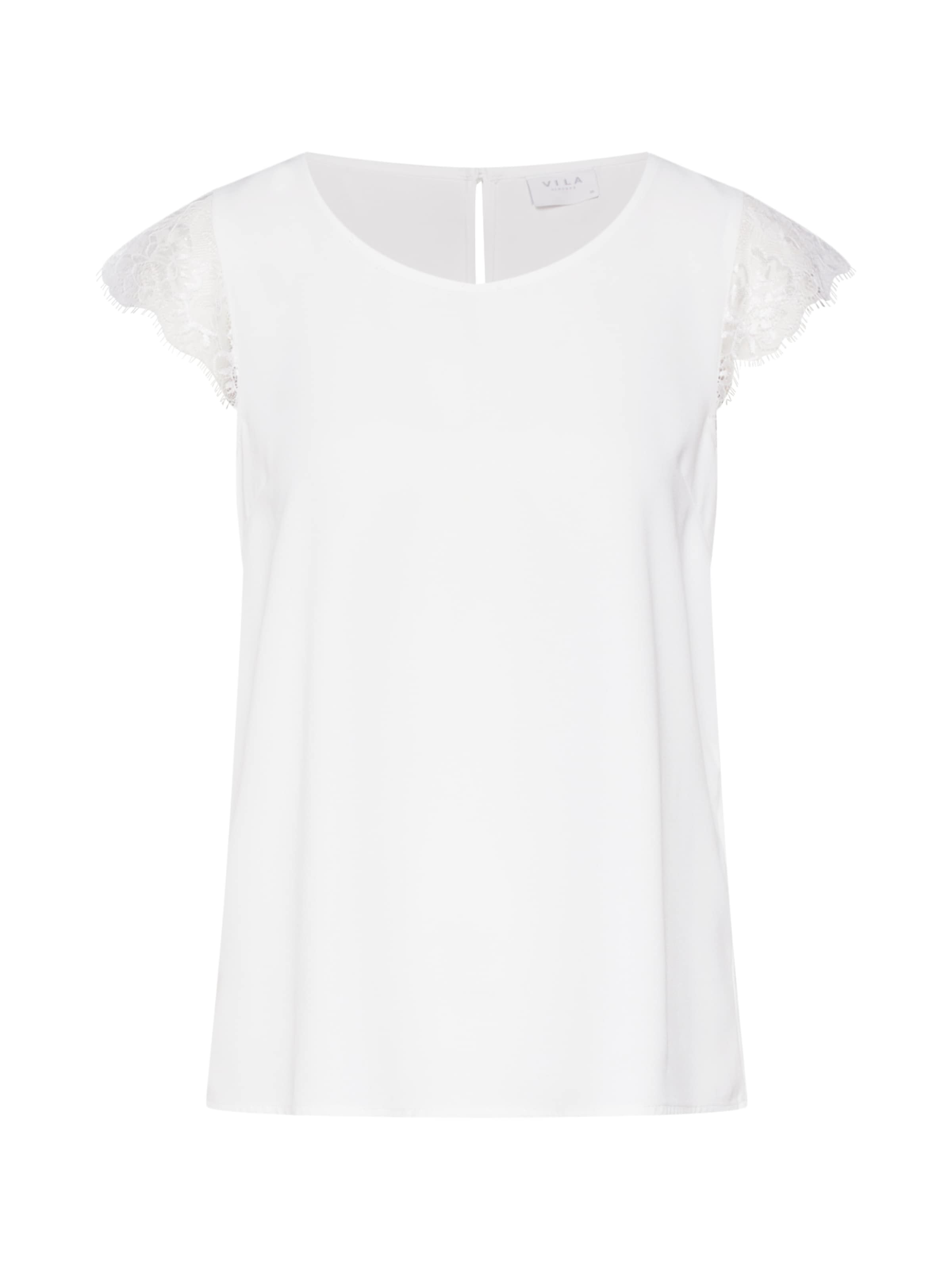 VILA - Blouse 'VIOLLI S/S TOP' in de kleur Wit