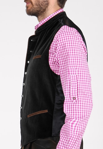 STOCKERPOINT Traditional Vest 'Ricardo' in Black