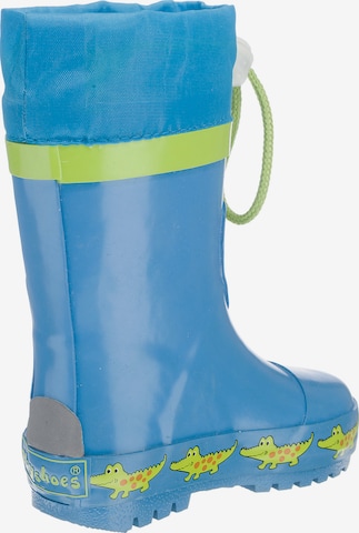 PLAYSHOES Rubber Boots 'Krokodil' in Blue