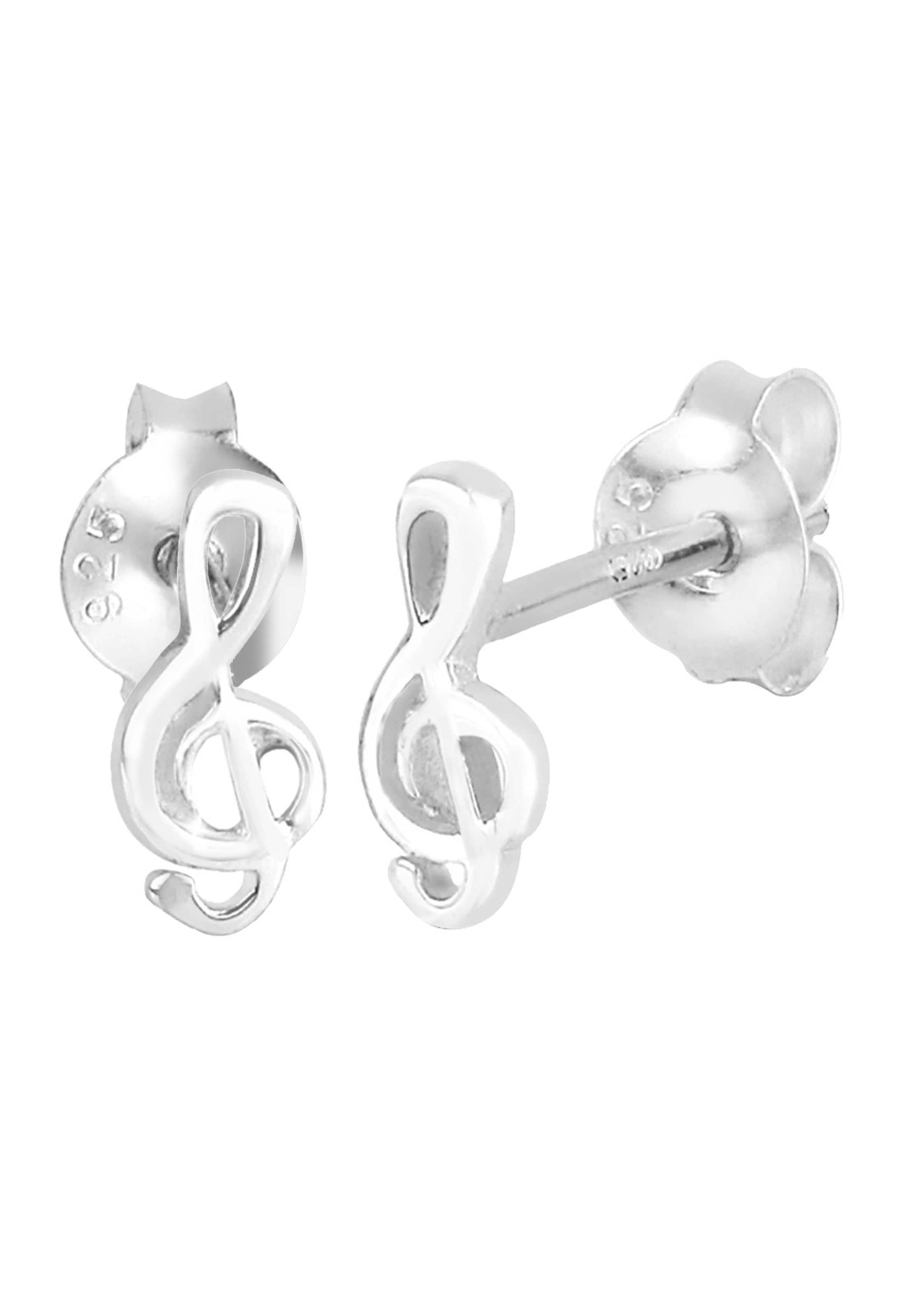 ELLI Earrings 'Notenschlüssel' in Silver