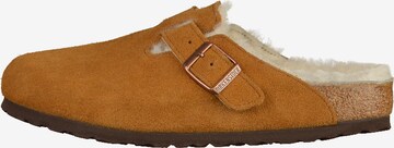 BIRKENSTOCK Huisschoen 'Boston' in Bruin: voorkant