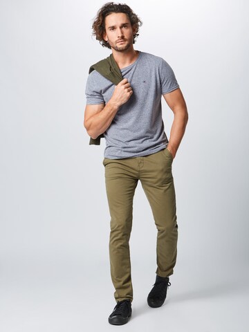 Coupe slim Pantalon chino TOM TAILOR DENIM en vert