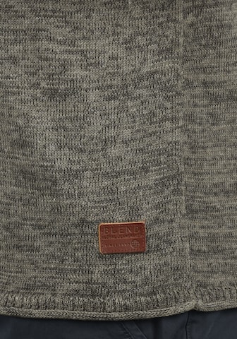BLEND Feinstrick-Pullover 'Dan' in Grau