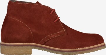 TAMARIS Lace-Up Ankle Boots in Red