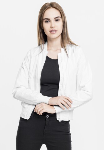 Veste mi-saison Urban Classics en blanc : devant