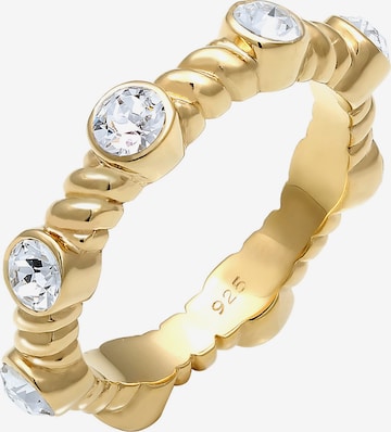 ELLI PREMIUM Ring Infinity Twisted in Gold: predná strana