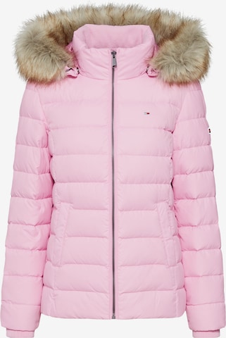 Tommy Jeans Winterjas in Roze: voorkant