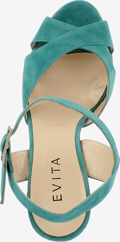 EVITA Sandalen met riem 'Lana' in Blauw