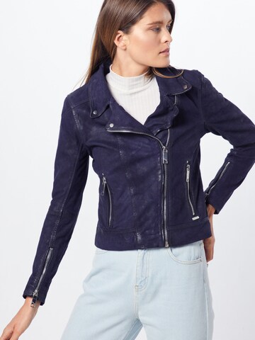 Maze Lederjacke 'Romie' in Blau: predná strana