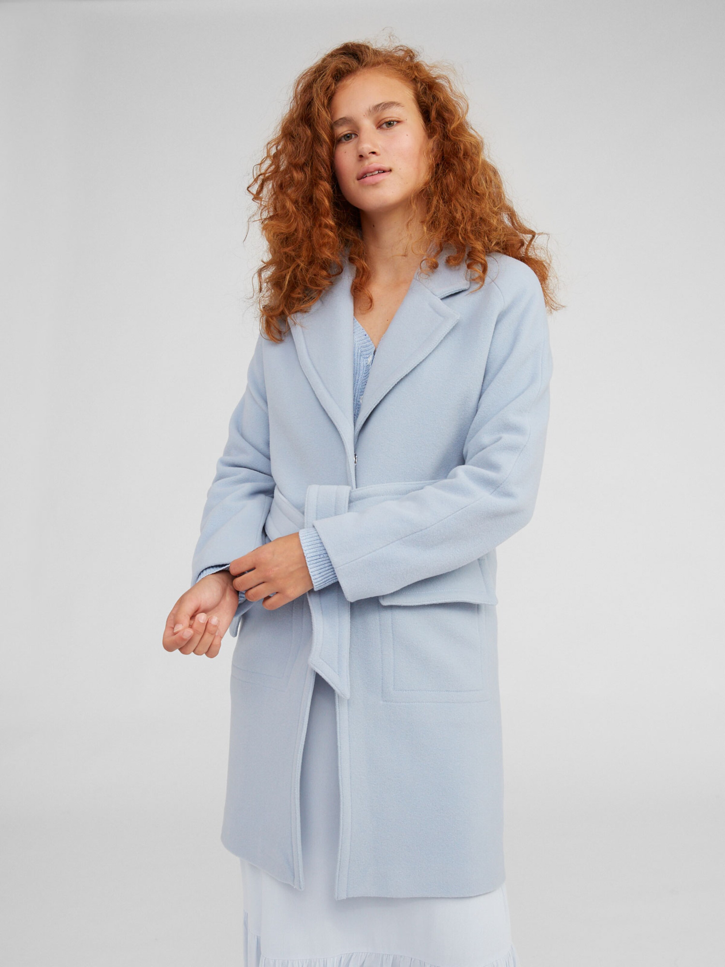 Edited Mantel Elias Damen Hellblau Grosse S Mantel