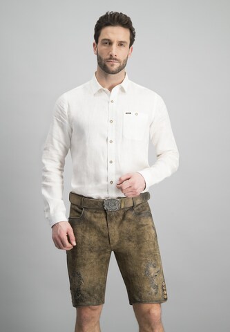 STOCKERPOINT - Ajuste regular Camisa tradicional en blanco