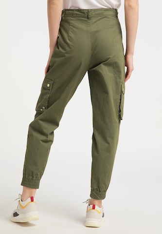 MYMO Tapered Cargobroek in Groen