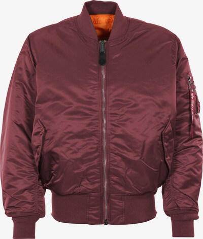 ALPHA INDUSTRIES Jacke 'MA-1' in neonorange / burgunder, Produktansicht