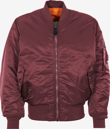 ALPHA INDUSTRIES Overgangsjakke 'MA-1' i rød: forside