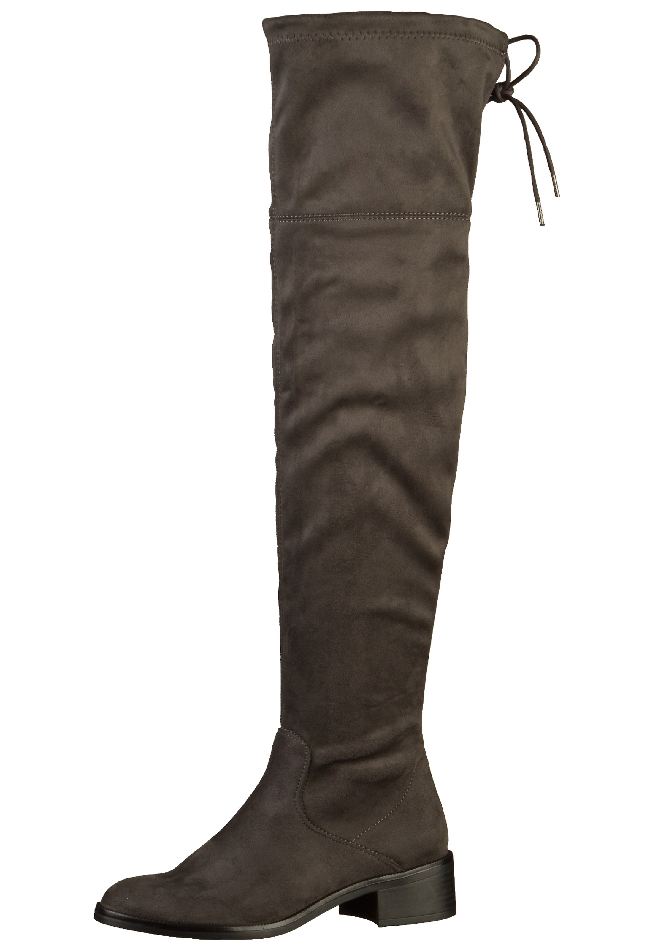 s.Oliver - Overknee laarzen in de kleur Rookgrijs