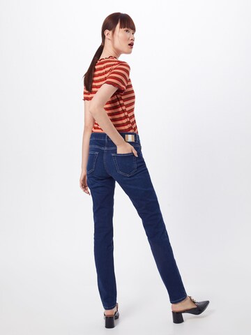 MAC Slimfit Jeans in Blauw: terug