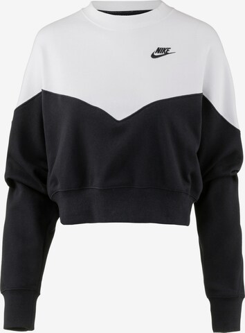 Nike Sportswear Sweatshirt in Schwarz: predná strana