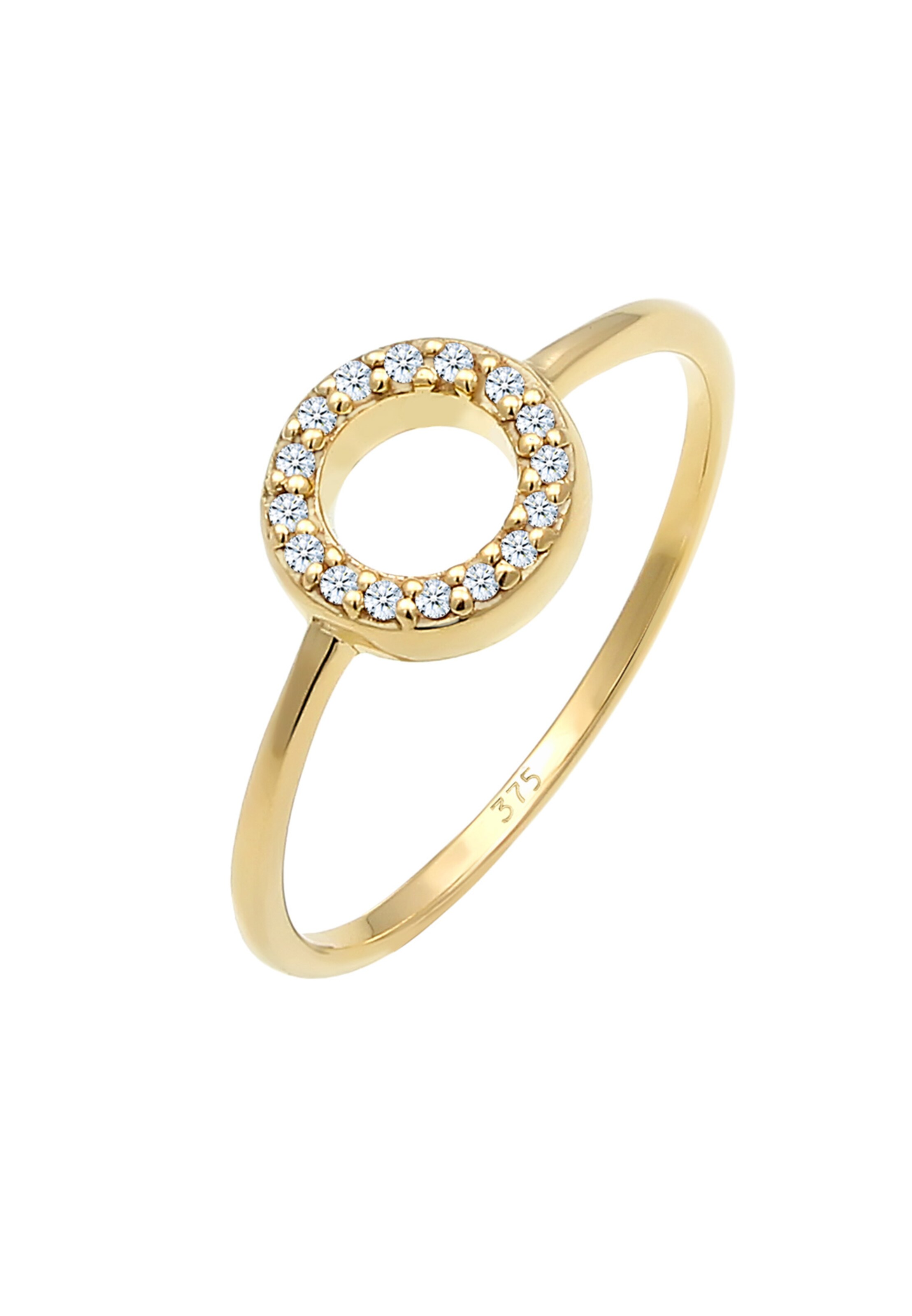 Elli DIAMONDS Ring Diamant, Verlobungsring in Gold: Vorderseite