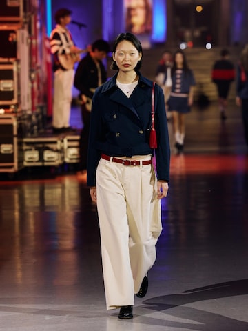 Cropped Navy Trench Look by Tommy Jeans