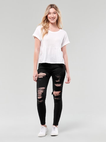 HOLLISTER Skinny Jeans in Schwarz