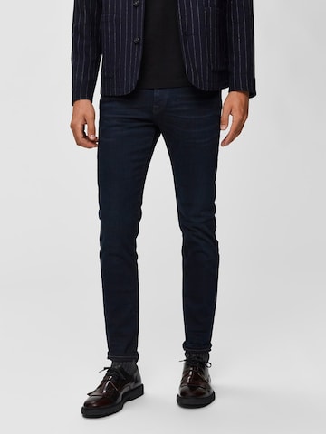 SELECTED HOMME Slimfit Jeans i blå: forside