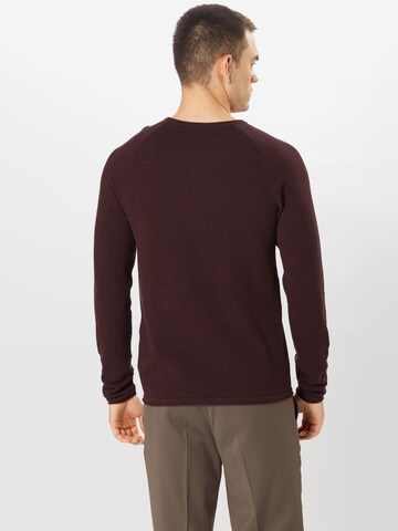 JACK & JONES Klasický střih Svetr 'JJEHill' – hnědá