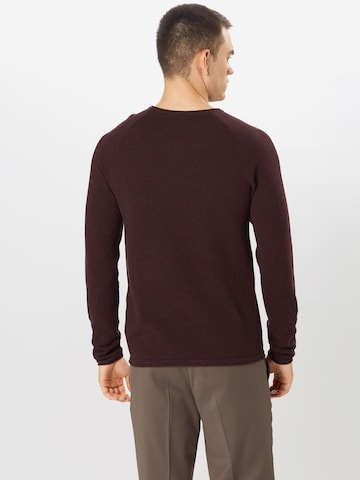 JACK & JONES Regular Fit Pullover 'Hill' in Braun