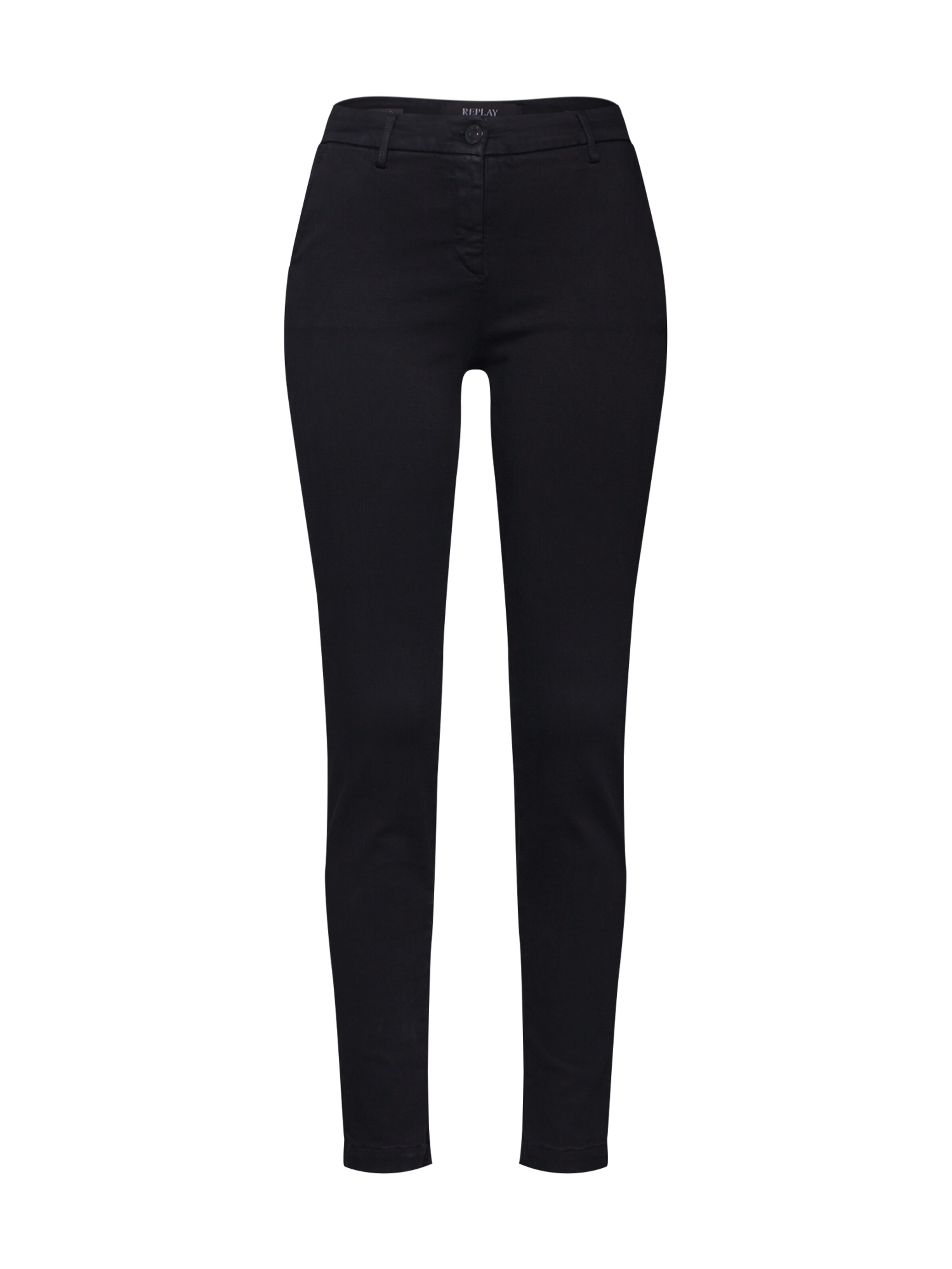 REPLAY - Chino 'Lysa' in de kleur Zwart