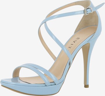 EVITA Strap Sandals 'Valeria' in Blue: front