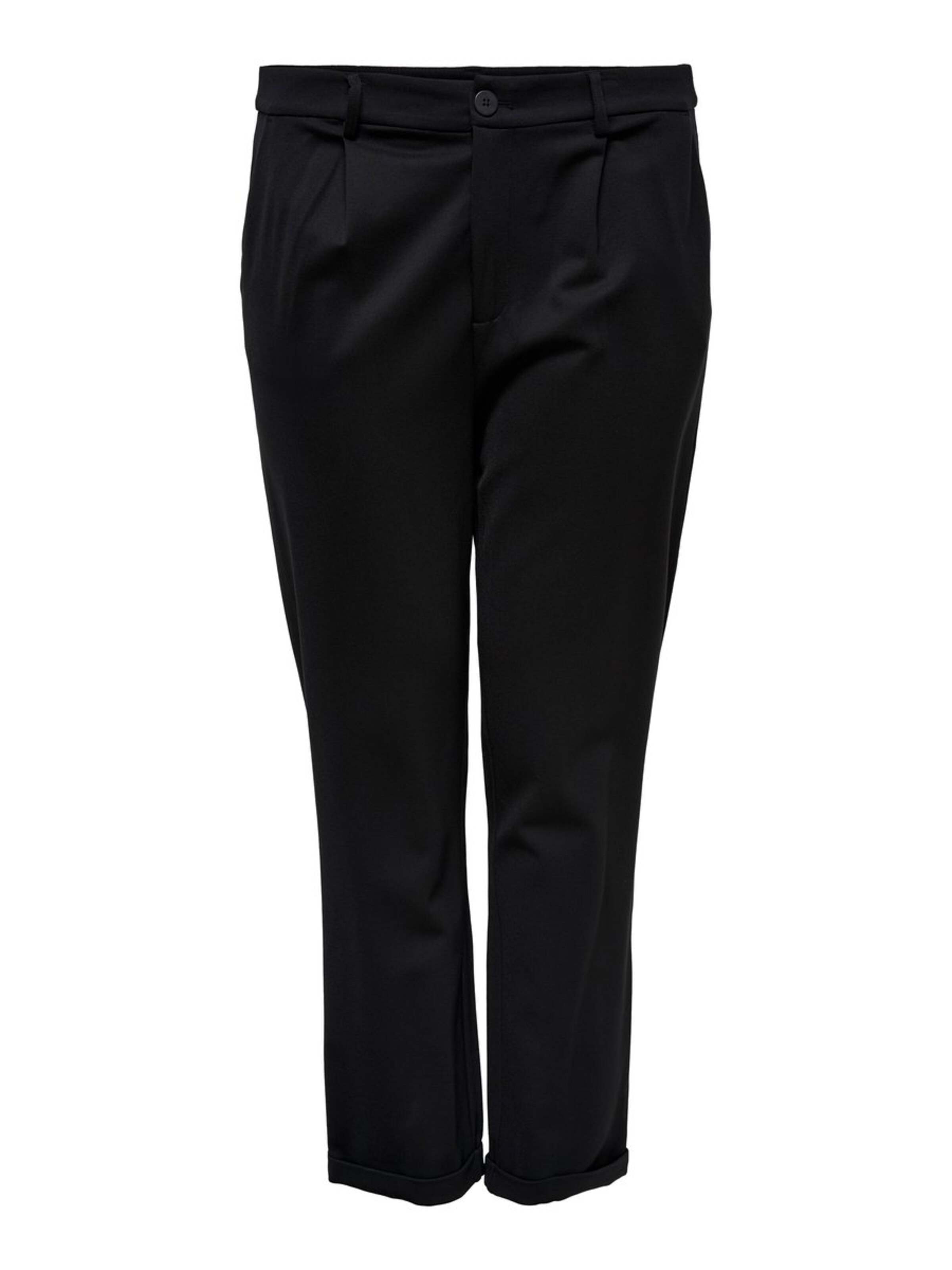 ONLY Carmakoma - Bandplooibroek 'GOLDTRASH STRAIGHT' in de kleur Zwart