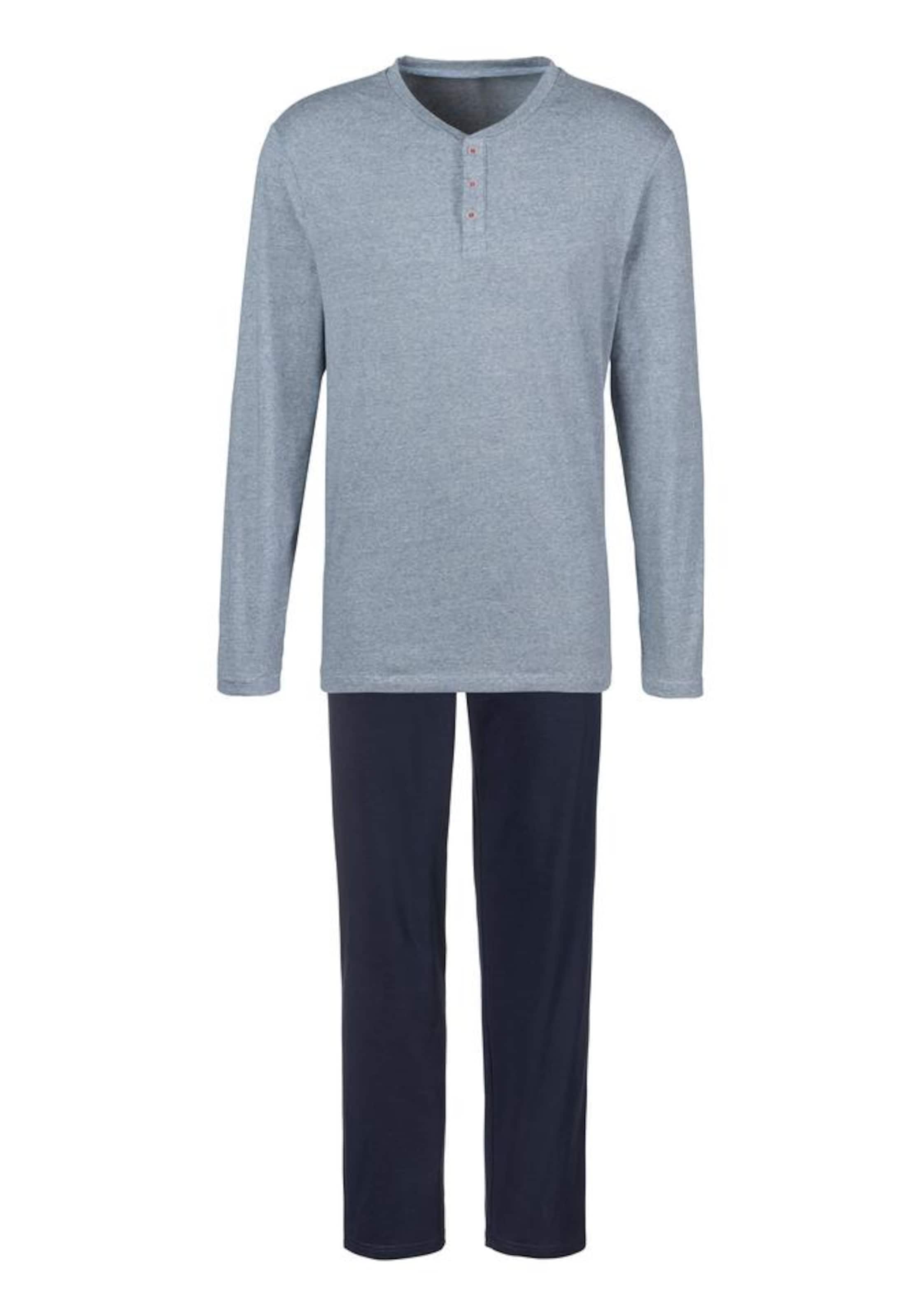 Pigiama lungo di s.Oliver in blu: frontale