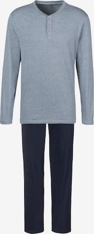 s.Oliver Long Pajamas in Blue: front