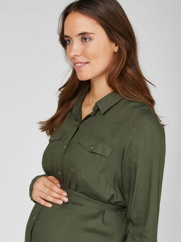 MAMALICIOUS Shirt Dress 'MERCY' in Green