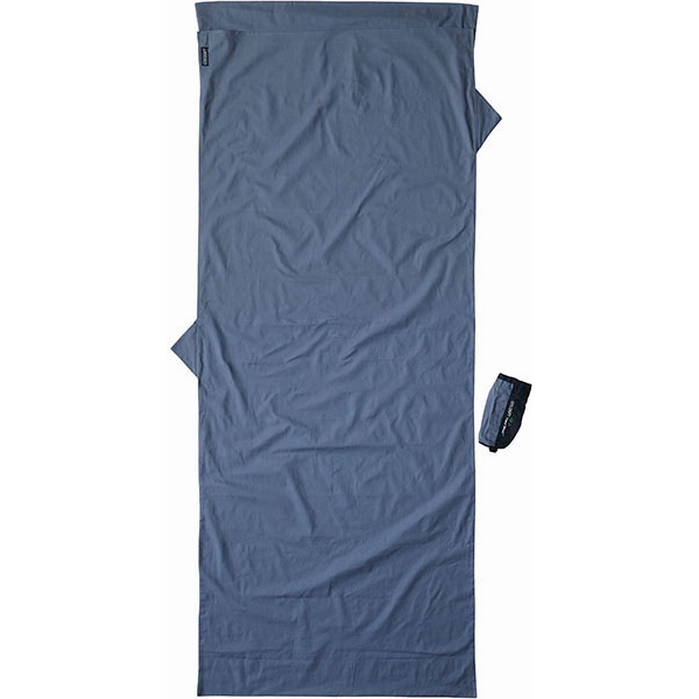 COCOON Sleeping Bag 'MummyLiner' in Blue: front