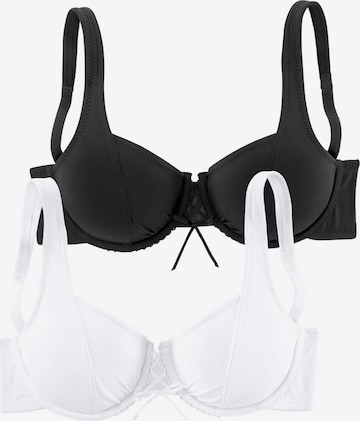 Invisible Soutien-gorge PETITE FLEUR en noir : devant