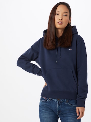 Sweat-shirt Tommy Jeans en bleu : devant