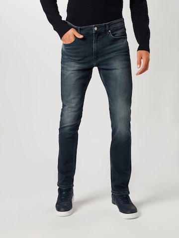 Calvin Klein Jeans Слим фит Дънки в синьо: отпред