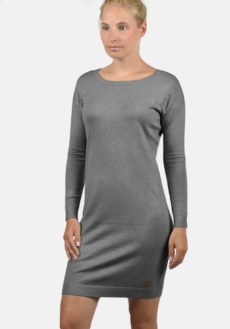 DESIRES Knitted dress 'Ella' in Grey: front