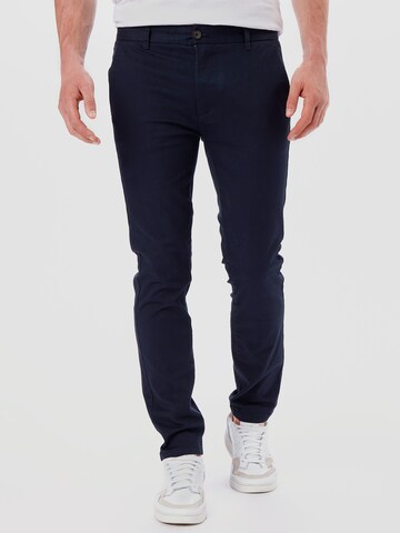 BURTON MENSWEAR LONDON Skinny Chino in Blauw: voorkant