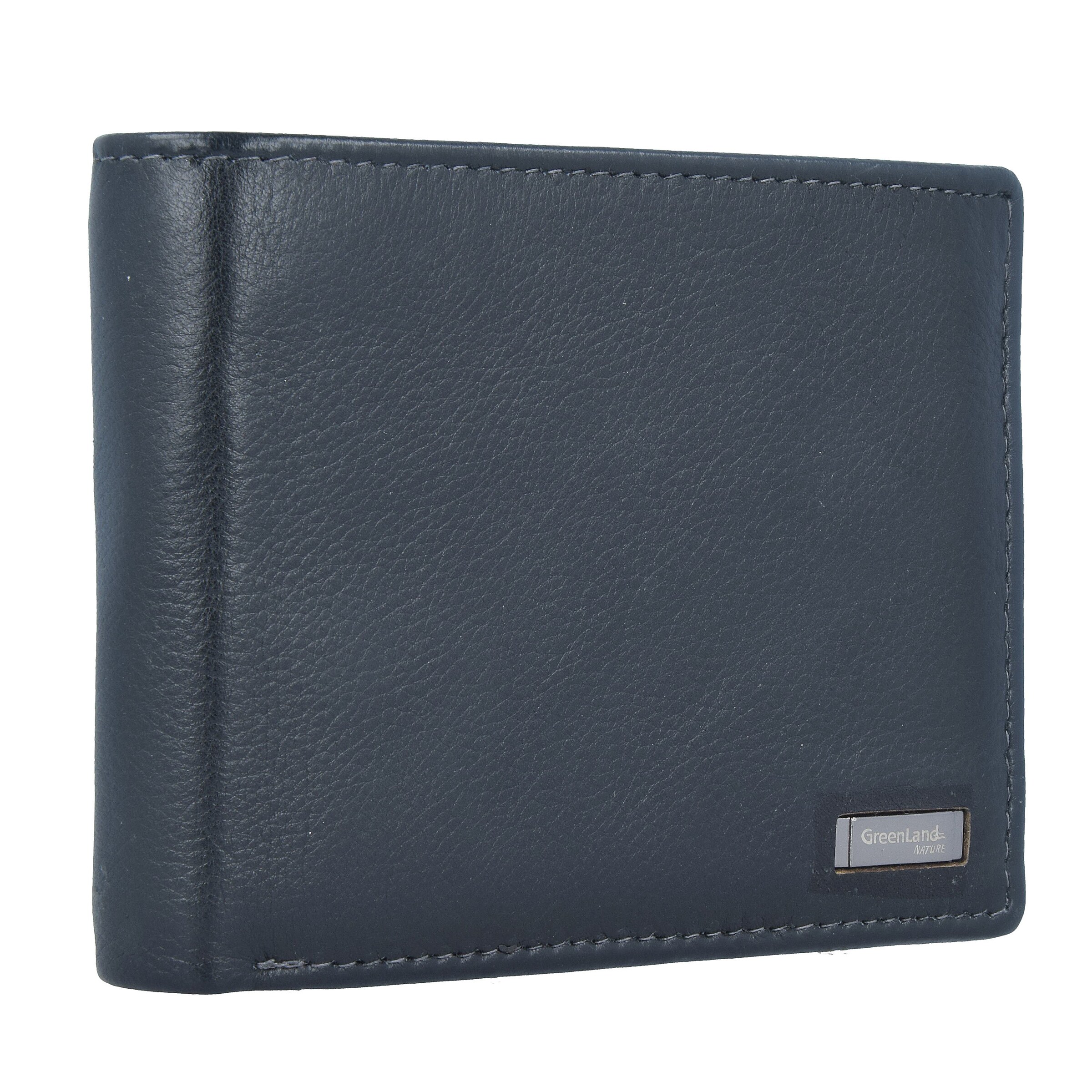 Greenland Nature Wallet 'Black Nappa' in Black
