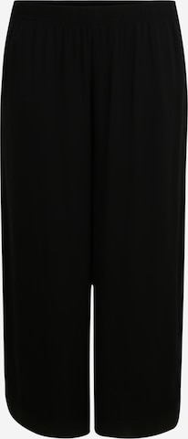 Urban Classics - Perna larga Calças 'Culotte' em preto: frente