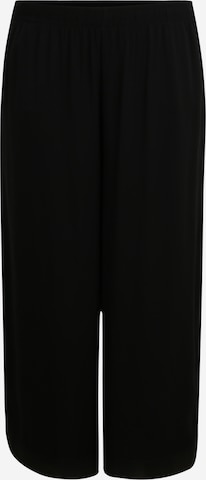 Urban Classics Wide leg Broek 'Culotte' in Zwart: voorkant