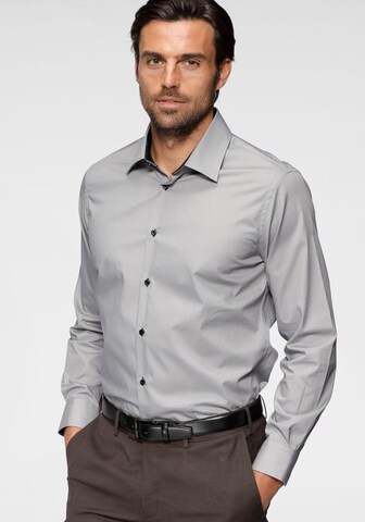 Bruno Banani Regular fit Business Shirt in Grey: front