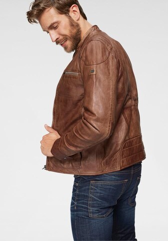 Bruno Banani Lederjacke 'Flint' in Braun