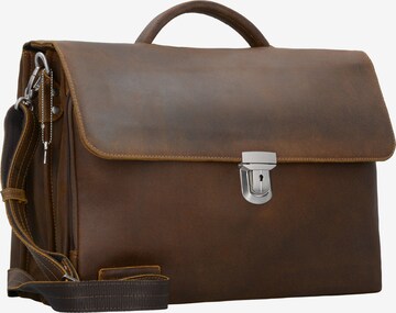 Plevier Document Bag in Brown